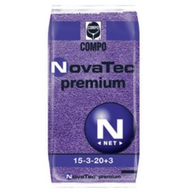 Compo NovaTec premium 15-3-20+M.e. 25 kg klórmentes alap és fejtrágya nitrifikáció gátló adalék