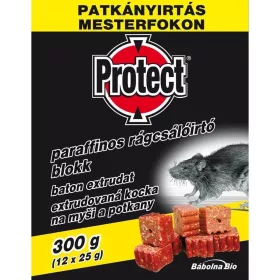 Protect paraffinos rágcsálóirtó blokk 300 gramm